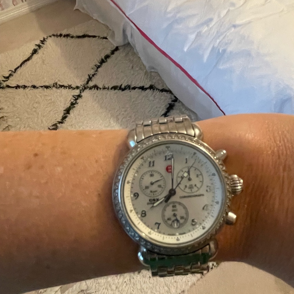 Michele CSX Diamond Chronograph watch